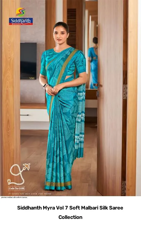 Siddhanth Myra Vol 7 Soft Malbari Silk Saree Collection - Image 12