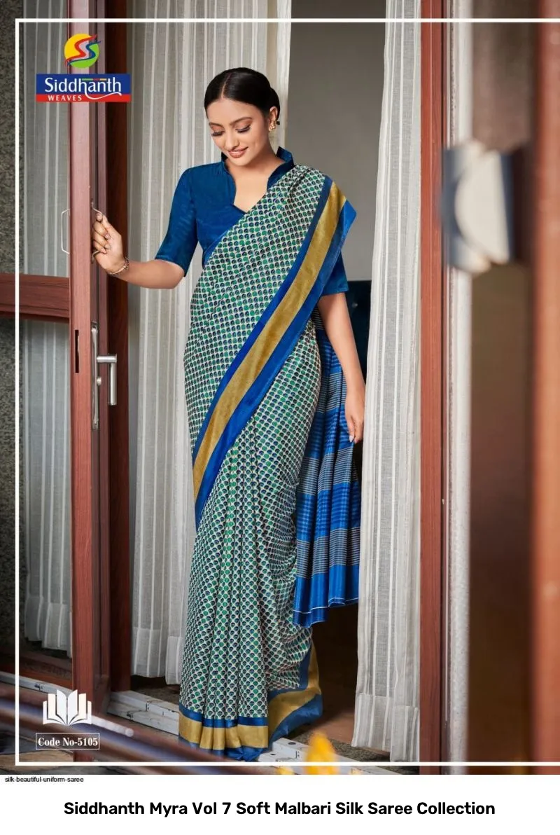 Siddhanth Myra Vol 7 Soft Malbari Silk Saree Collection - Image 13
