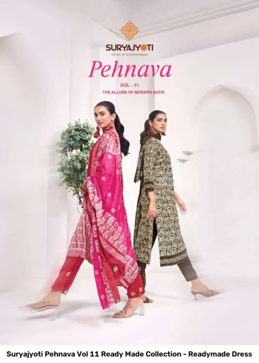 Suryajyoti Pehnava Vol 11 Ready Made Collection - Readymade Dress