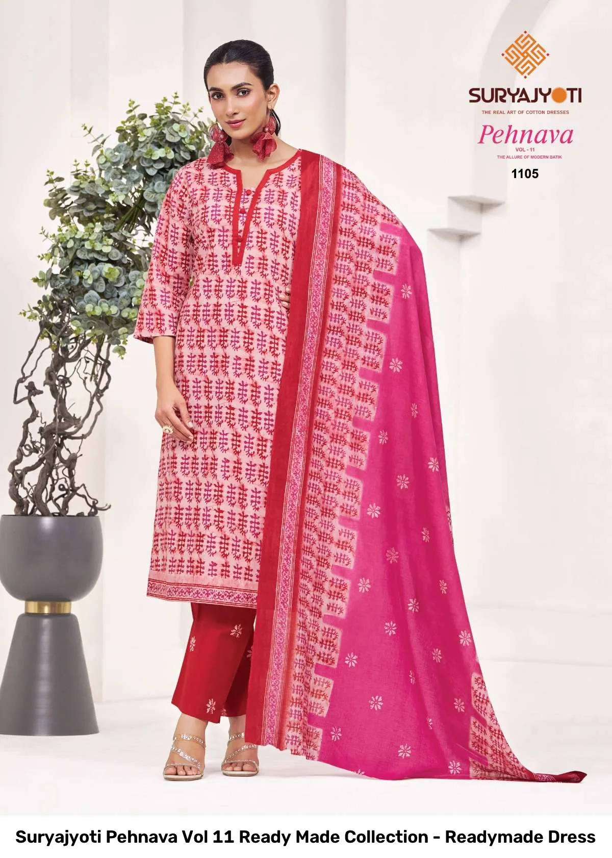 Suryajyoti Pehnava Vol 11 Ready Made Collection - Readymade Dress - Image 10