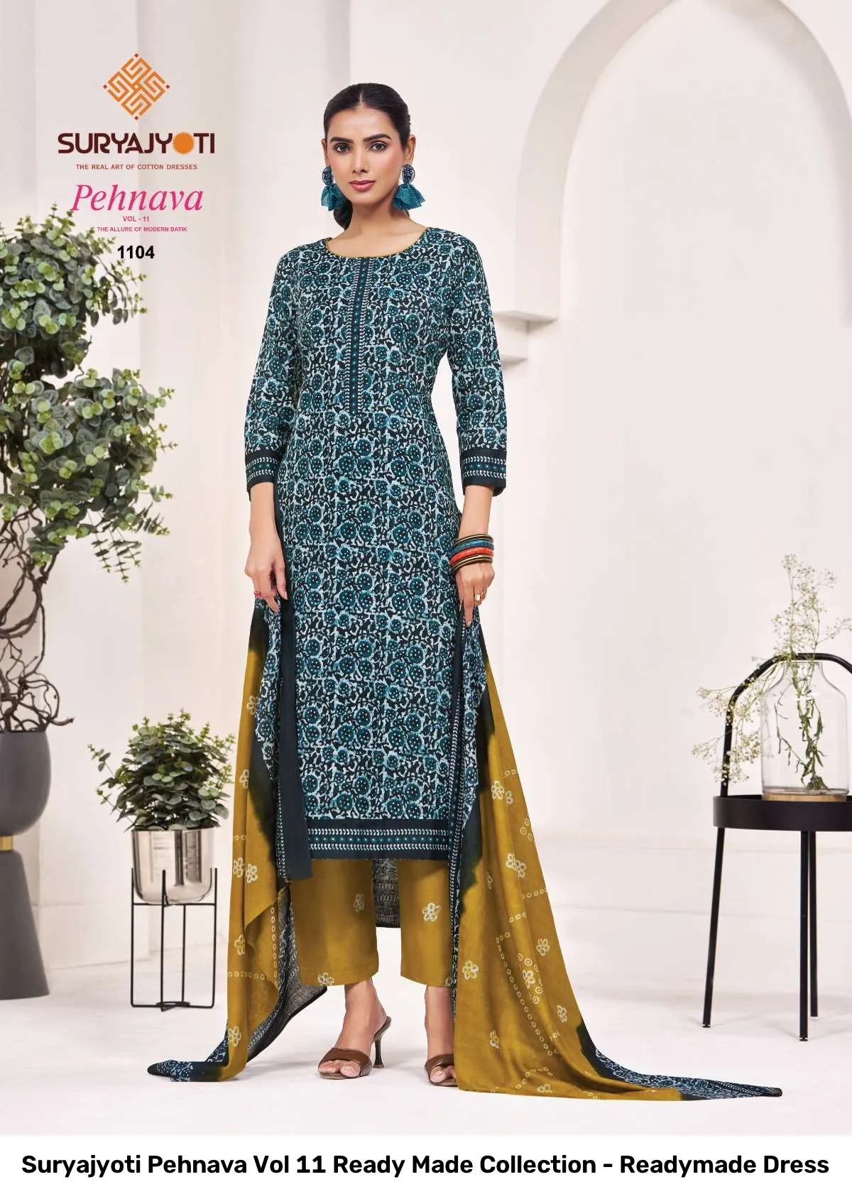 Suryajyoti Pehnava Vol 11 Ready Made Collection - Readymade Dress - Image 11