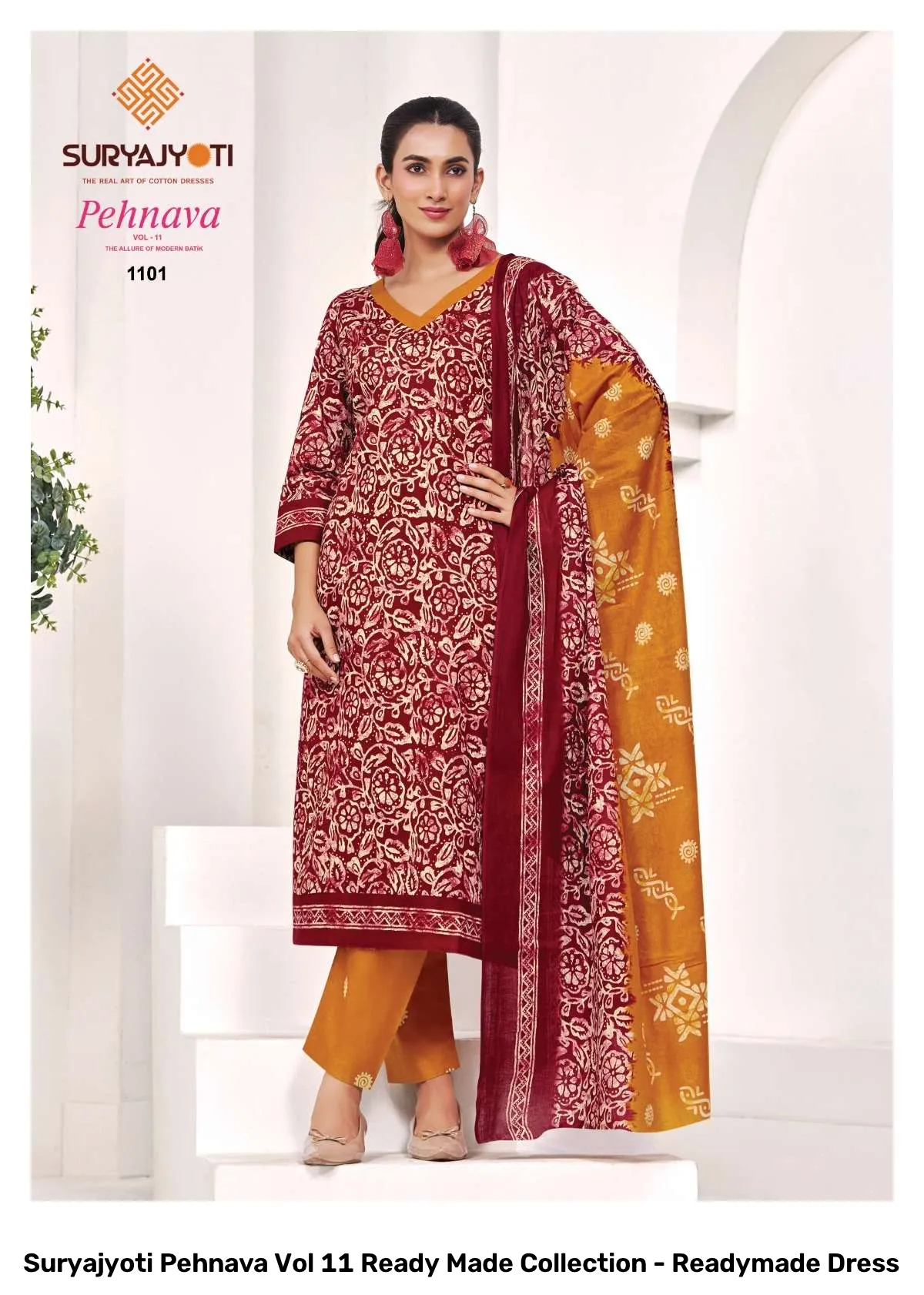 Suryajyoti Pehnava Vol 11 Ready Made Collection - Readymade Dress - Image 2