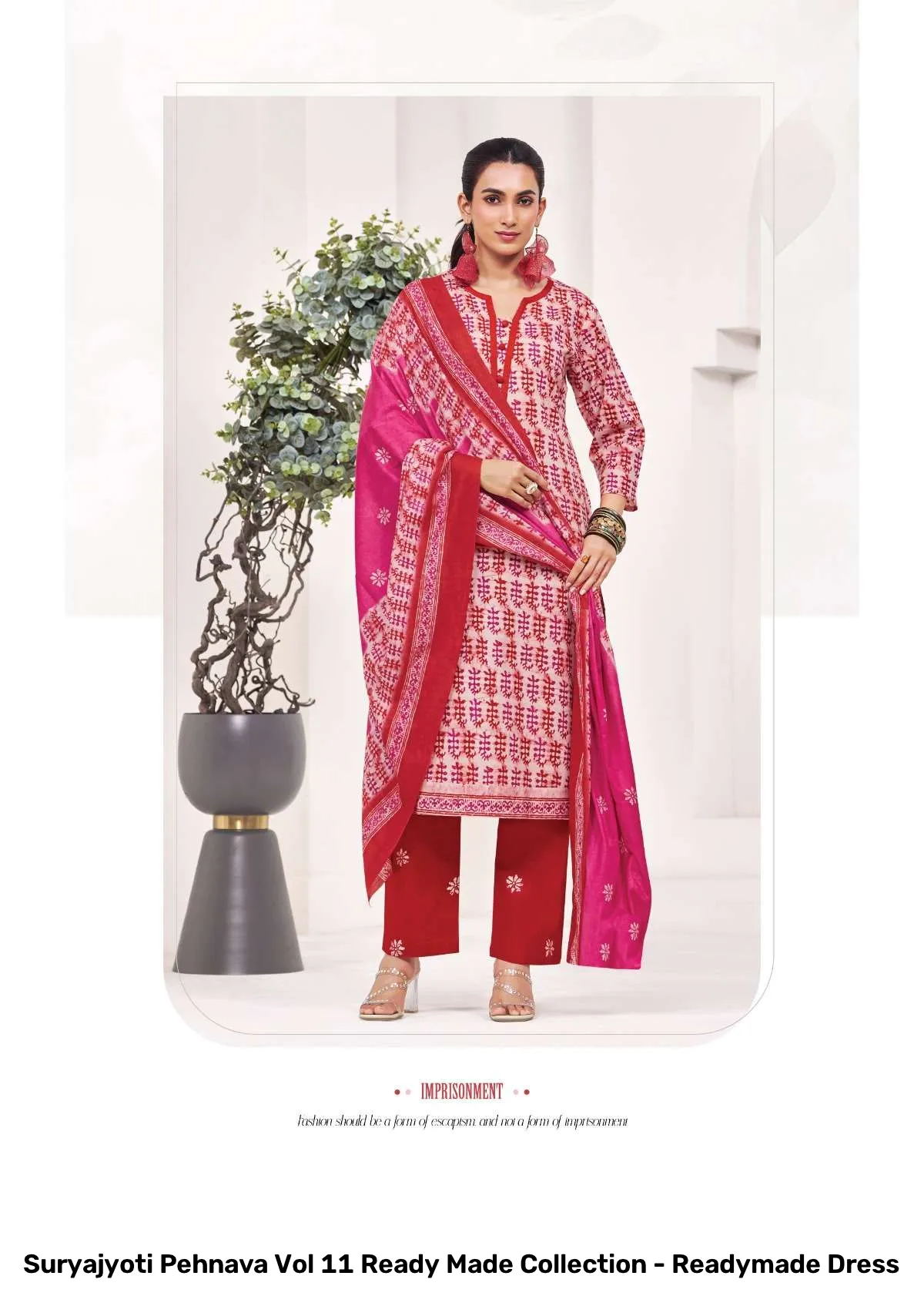 Suryajyoti Pehnava Vol 11 Ready Made Collection - Readymade Dress - Image 3
