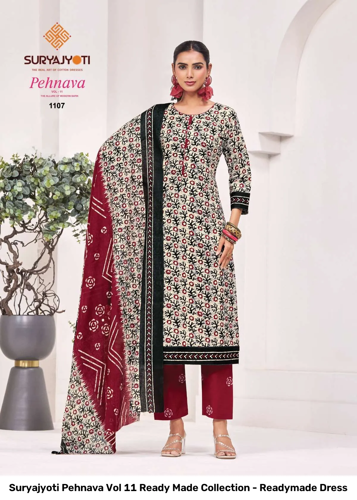 Suryajyoti Pehnava Vol 11 Ready Made Collection - Readymade Dress - Image 4