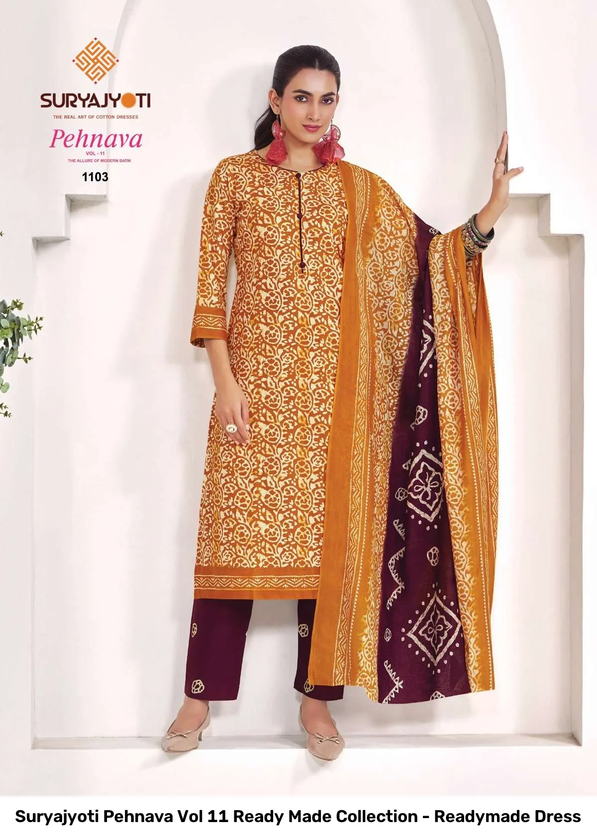 Suryajyoti Pehnava Vol 11 Ready Made Collection - Readymade Dress - Image 6