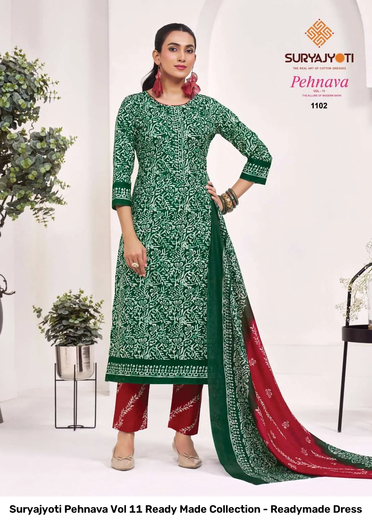 Suryajyoti Pehnava Vol 11 Ready Made Collection - Readymade Dress - Image 7