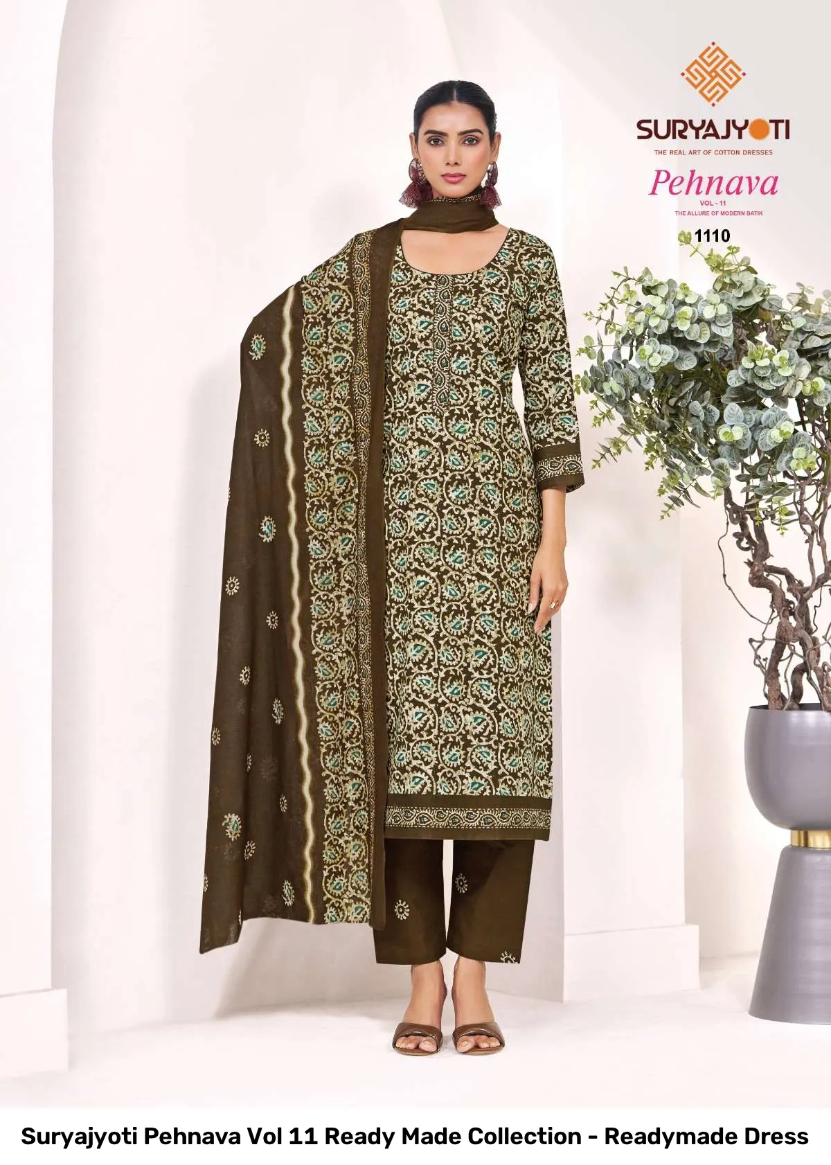 Suryajyoti Pehnava Vol 11 Ready Made Collection - Readymade Dress - Image 8