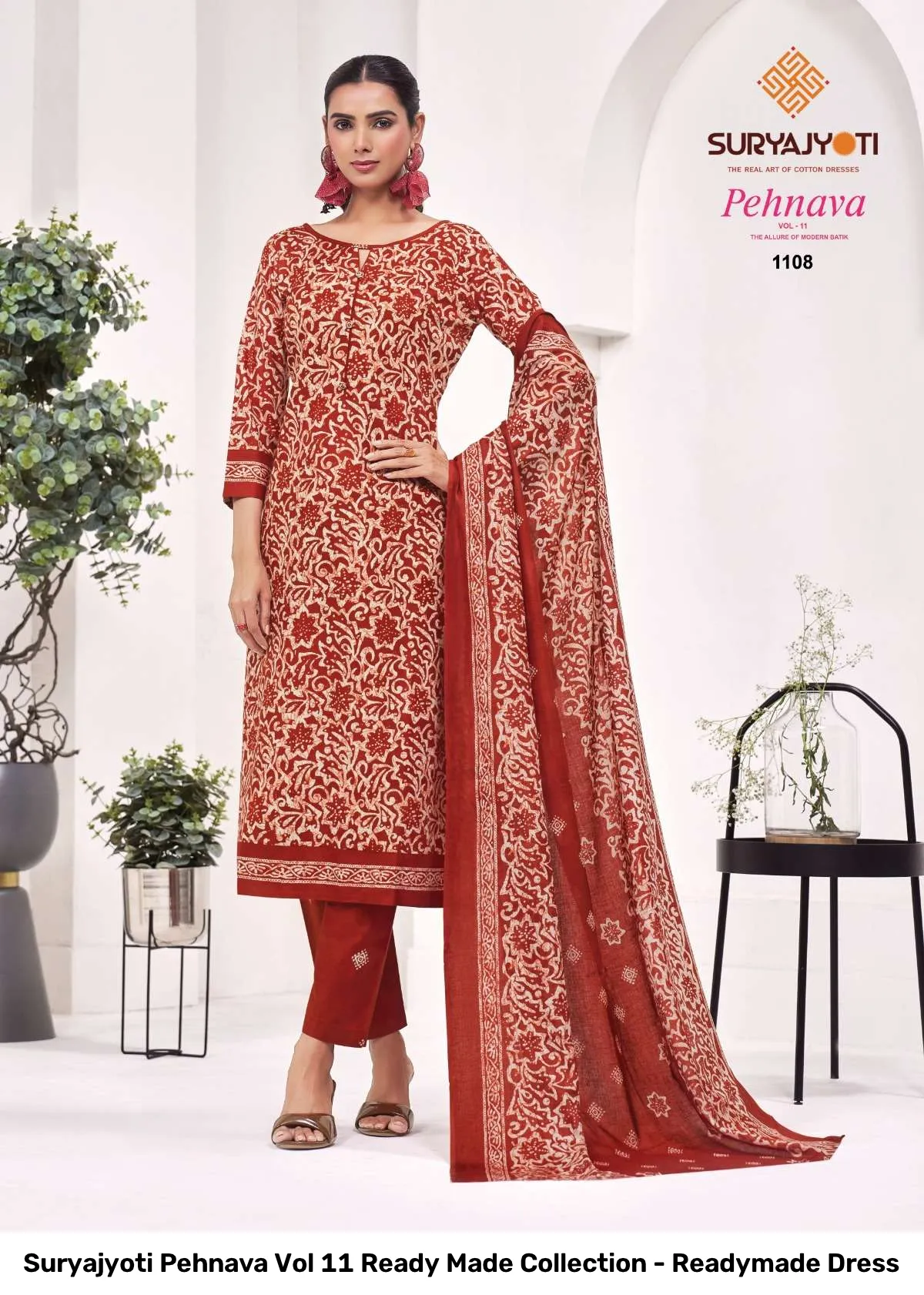 Suryajyoti Pehnava Vol 11 Ready Made Collection - Readymade Dress - Image 9
