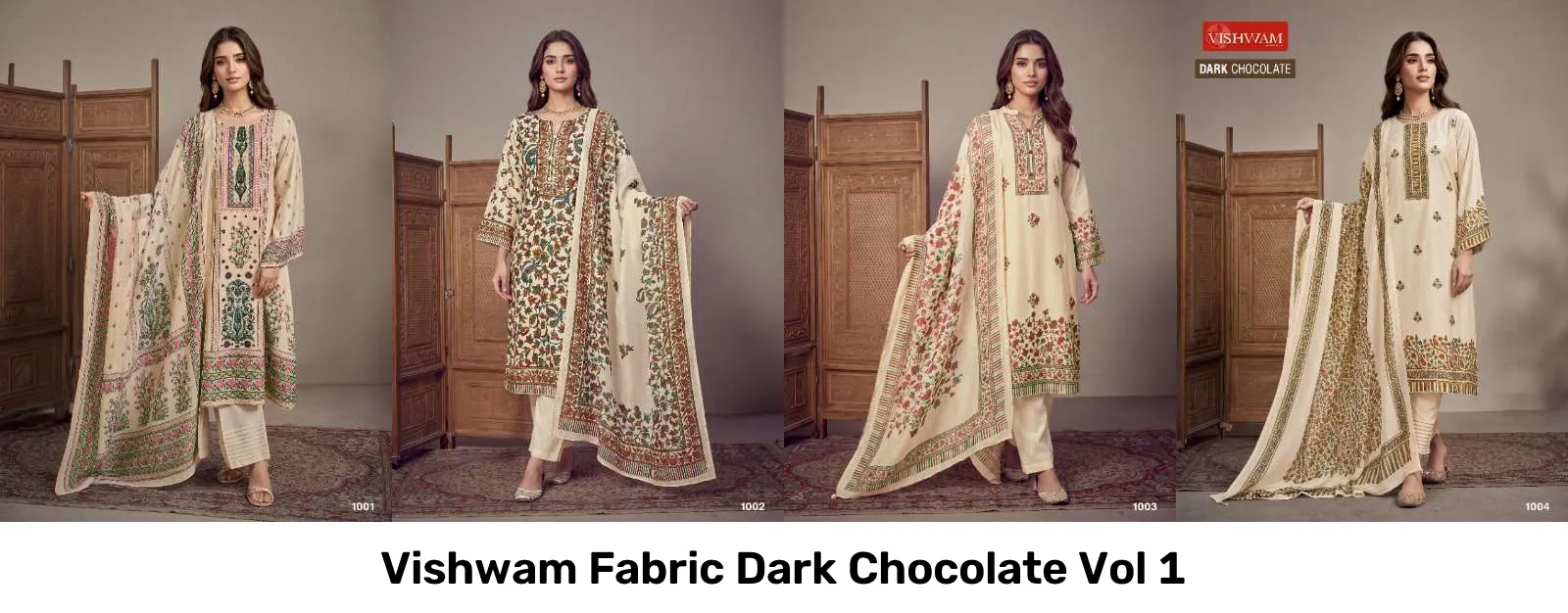Vishwam Fabric Dark Chocolate Vol 1 - Image 3