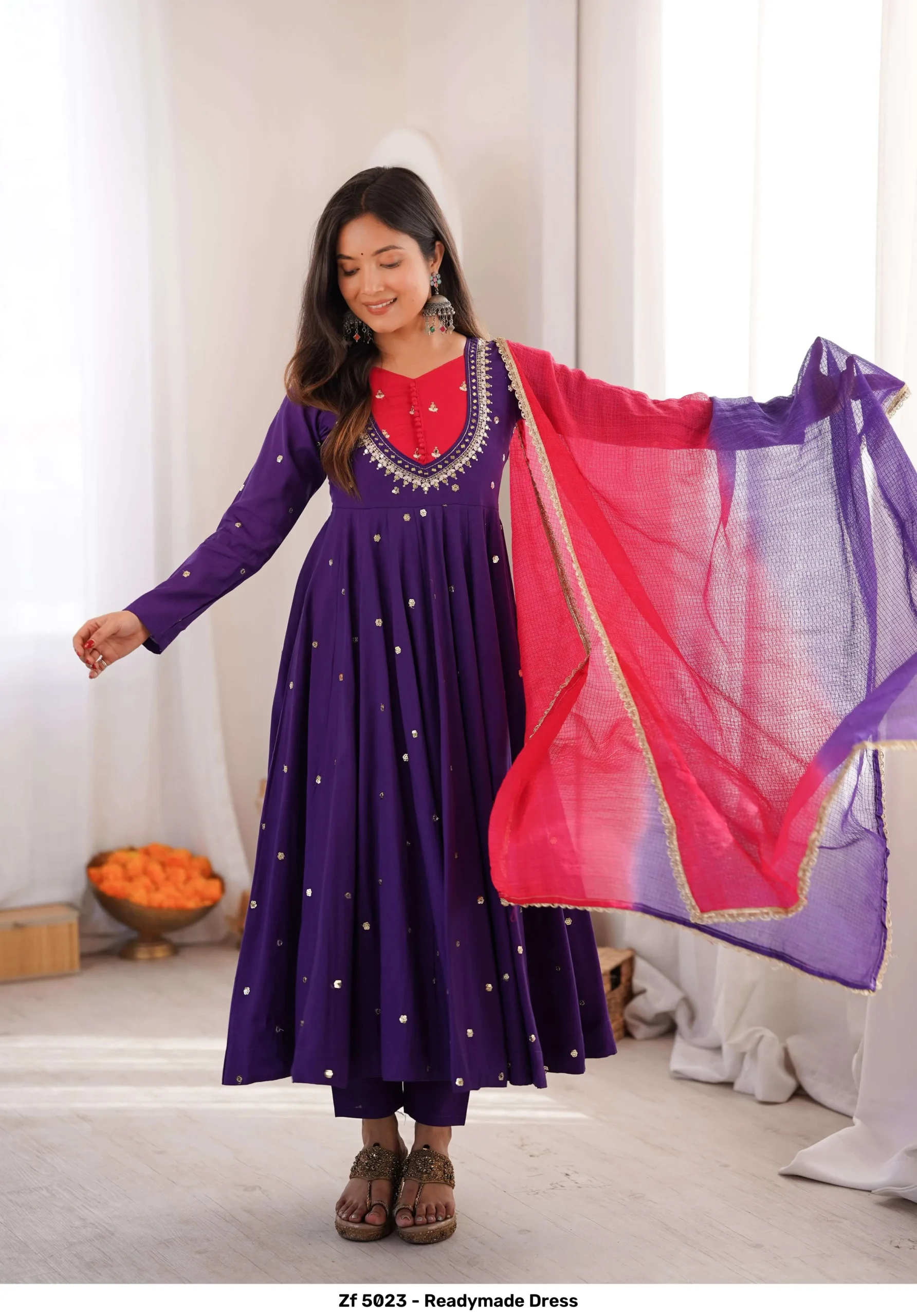 Zf 5023 - Readymade Dress - Image 8